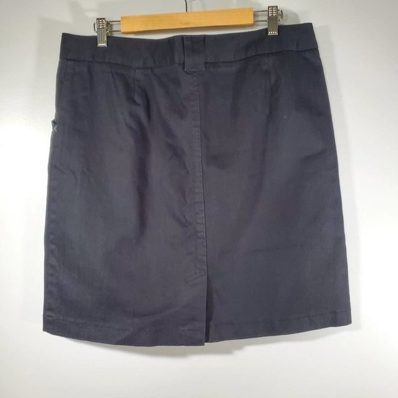 Kenneth Cole Reaction Denim Mini Skirt Black Size 14 - Picture 4 of 9